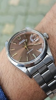 Orologio Vintage Rolex Oysterdate 6694 Choco Quadrante Marrone Uomo Carica Manuale 1971