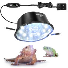 Wacool LED UVB Light for Reptiles, Dimming UVA UVB Reptile Light, 6W UVB Bulb...