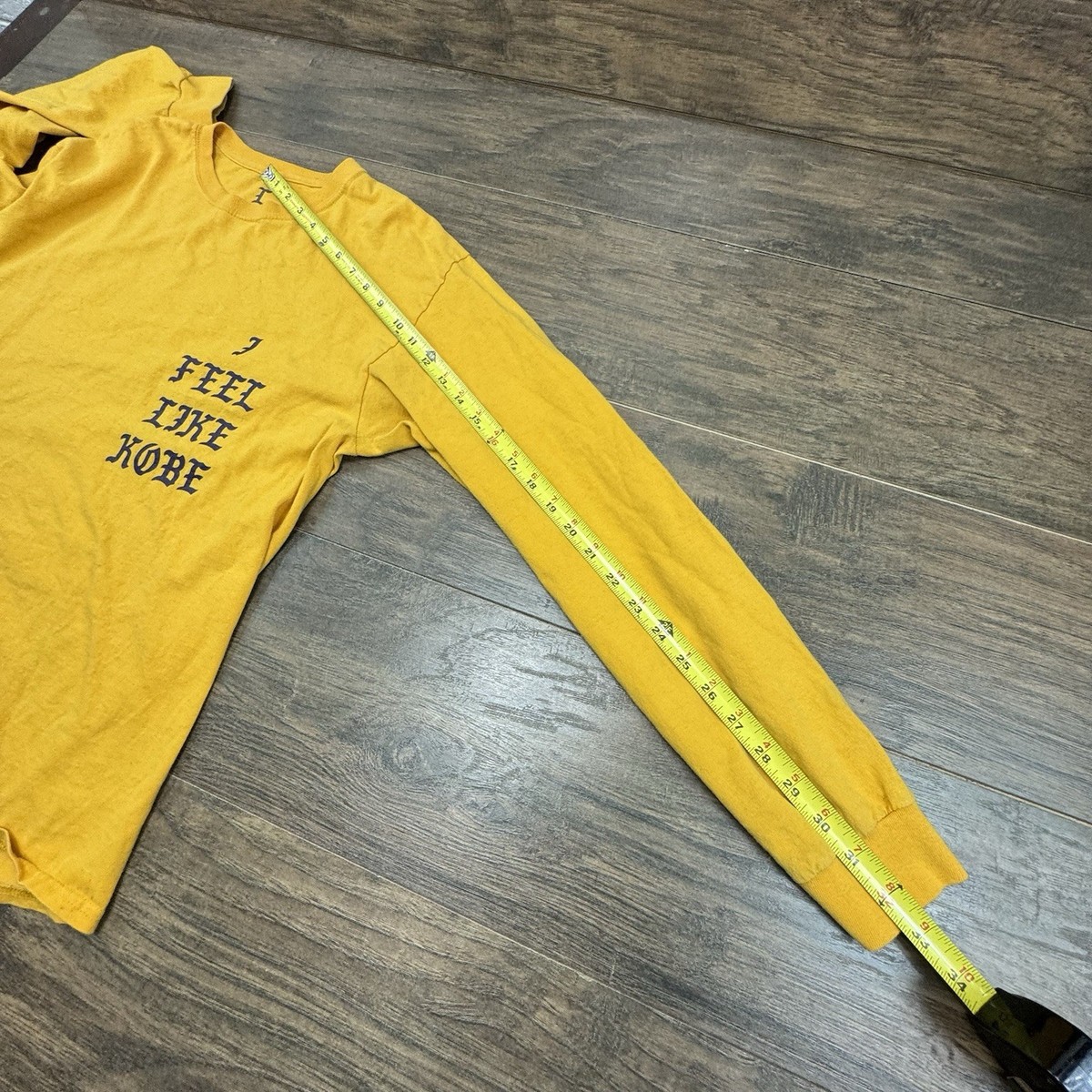 I Feel Like Kobe Shirt Mens Large Gold Long Sleeve Kanye West
