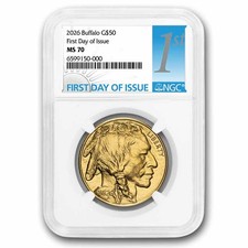 2026 1 oz Gold Buffalo MS-70 NGC (First Day of Issue) 4258.03 per troy oz