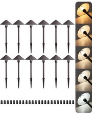 EDISHINE 12 Pack Low Voltage LED Path Lights,...