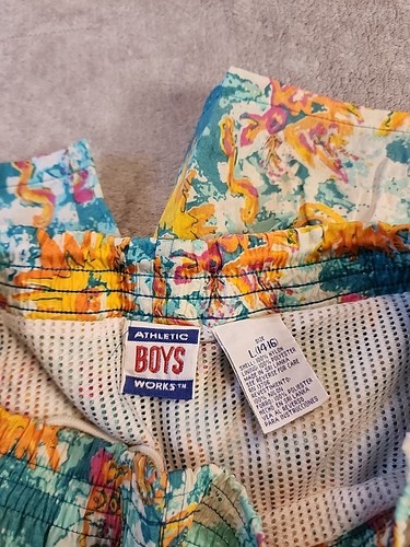 Athletic Works Boys Swim Trunks Size L 14/16 - Picture 4 of 5