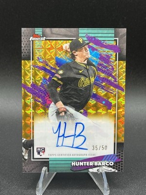 Hunter Barco /50 Gold Geometric Rookie Auto 2026 Topps Finest Baseball Card 🔥