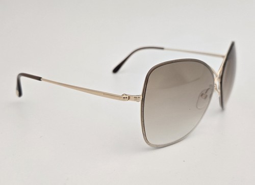 Tom Ford Sunglasses NEW TF 250 Colette Color 28F Brown Gold Size 63 Cat Eye - Picture 5 of 6