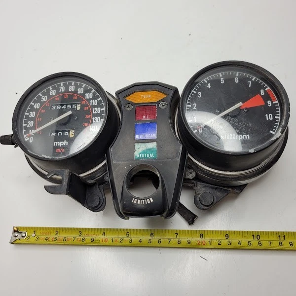 Cuadro de instrumentos velocímetro velocímetro Honda Gold Wing GL1000 1975-1979 FABRICANTE DE EQUIPOS ORIGINALES Foto 2 de 3