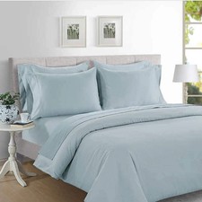 Hotel Signature 800 Thread Count Cotton 6-Piece Sheet Set Queen Blue NIP