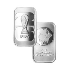 1 oz FIFA World Cup 2026 Silver Bar (New) 86.25 per troy oz