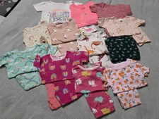 Lot Of 12, 3T Pajama Sets. Mix Of Long Sleeve & Short Sleeve & Different Brands