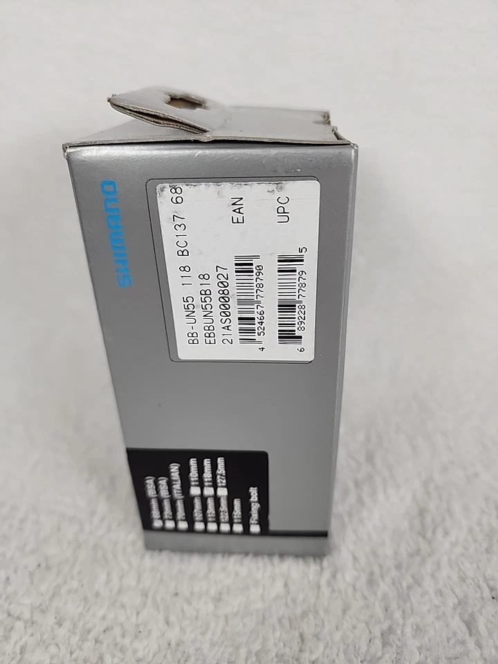 Nuevo en caja Soporte inferior Shimano BB-UN55 68mm 118mm Cuadrado Cónico Nuevo de Lote Antiguo BMX MTB Foto 4 de 4