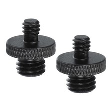2 Pcs 1/4" Male to M10 Male Tripod Nut Camera Mount Screw1, 18 mm