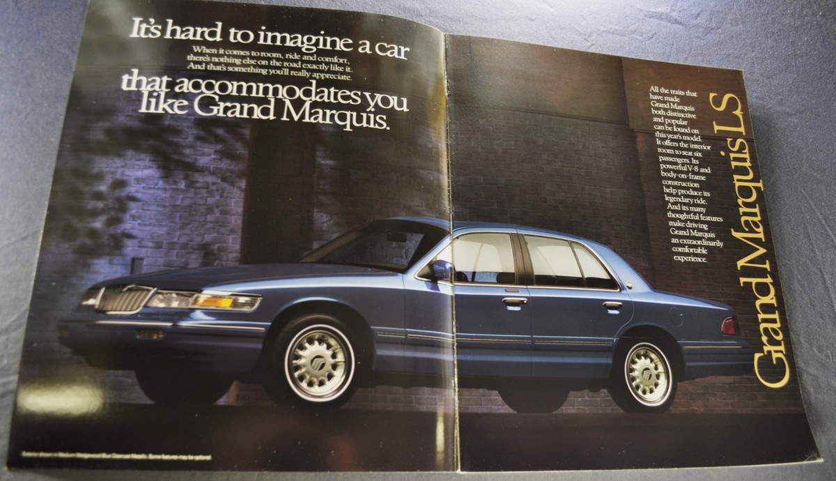 1996 Mercury Grand Marquis Large Brochure GS LS Sedan Excellent