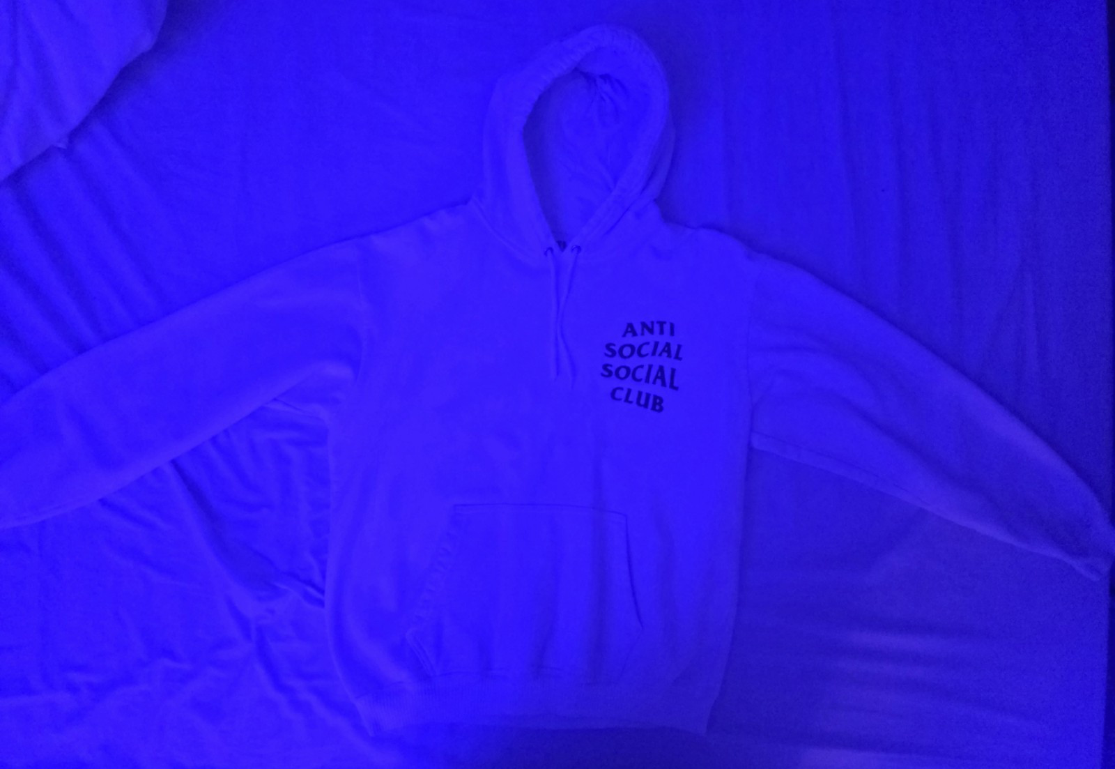 Anti Social Social Club Mind Games Hoodie ASSC White / Black Men's M Sweatshirt