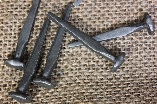 1 1/2" Rosehead 45 Nails Square Wrought Iron Vintage Rustic Decorative Historic - Picture 8 of 12