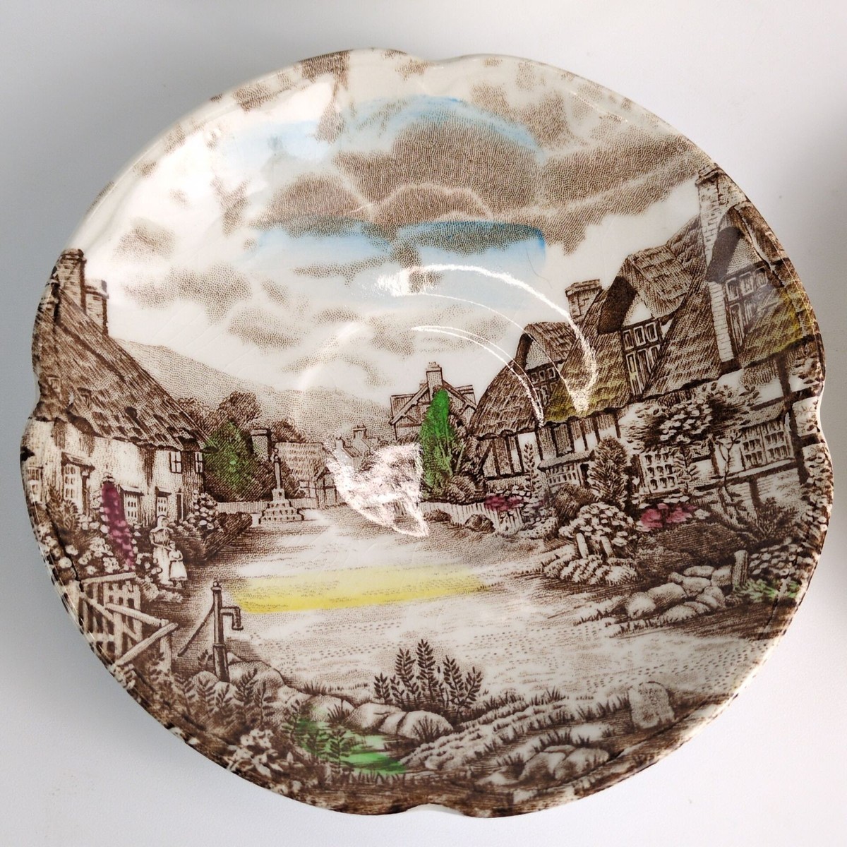 Vtg Set of 4 Johnson Brothers Olde English Countryside 5.75