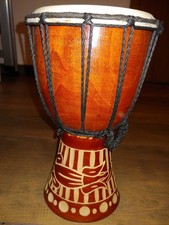 Kleine Trommel (Djembe) ca. 25 cm groß Kindertrommel Folklore 