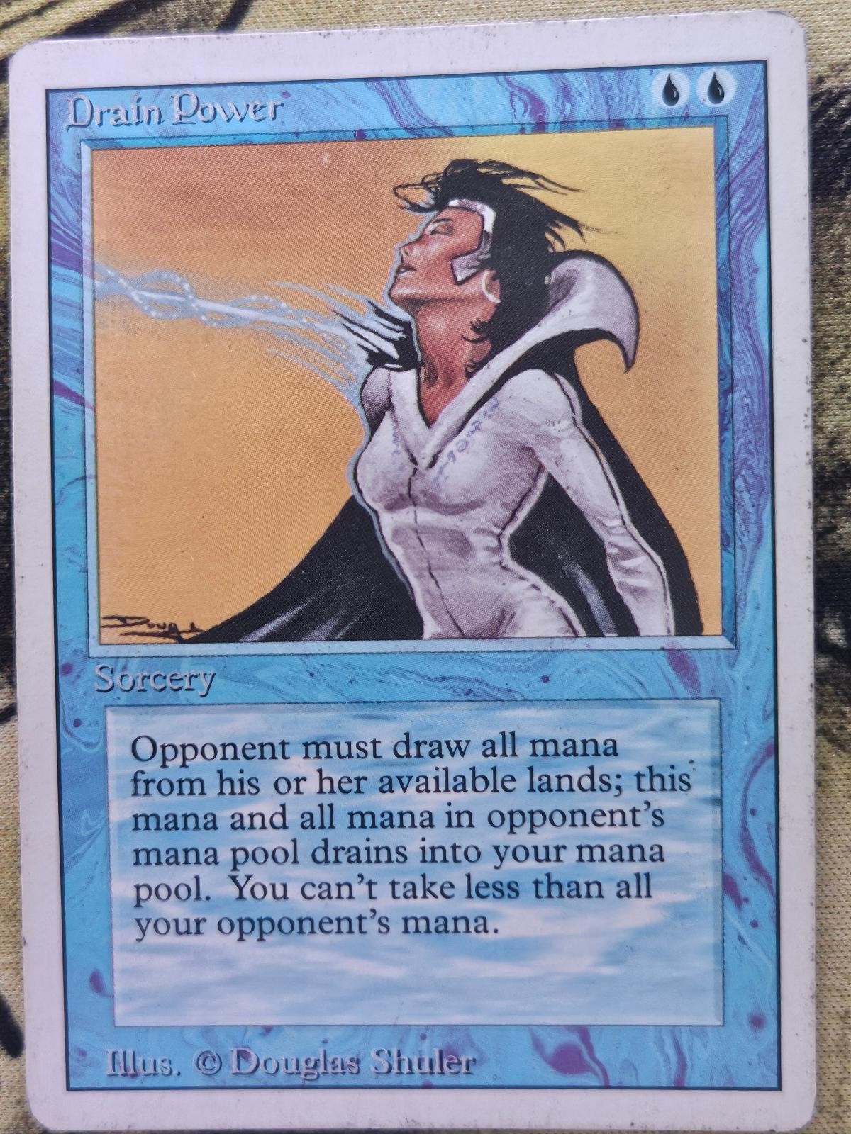 Drain Power Rare Revised Edition Magic: The Gathering Heavily Played