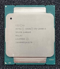 Lot of 2 Intel Xeon E5-2690V3 2.6GHz 12-Core 30MB Cache LGA2011-3 CPU SR1XN