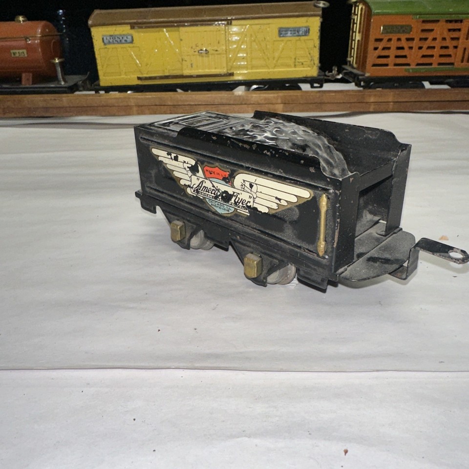 American Flyer Train Tender 3189 with Wing Decal Prewar O gauge 4 Wheel