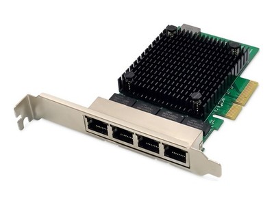DIGITUS 4 Port 2.5 Gigabit Ethernet Network Card RJ45 PCI Express DN-10136