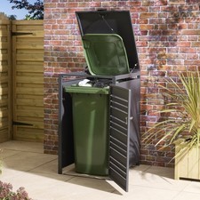 Rowlinson Chelsea Single Metal Bin Store - Anthracite
