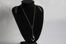 FOSSIL Orure collana + orecchini neri e argento gioielli donna (46768)