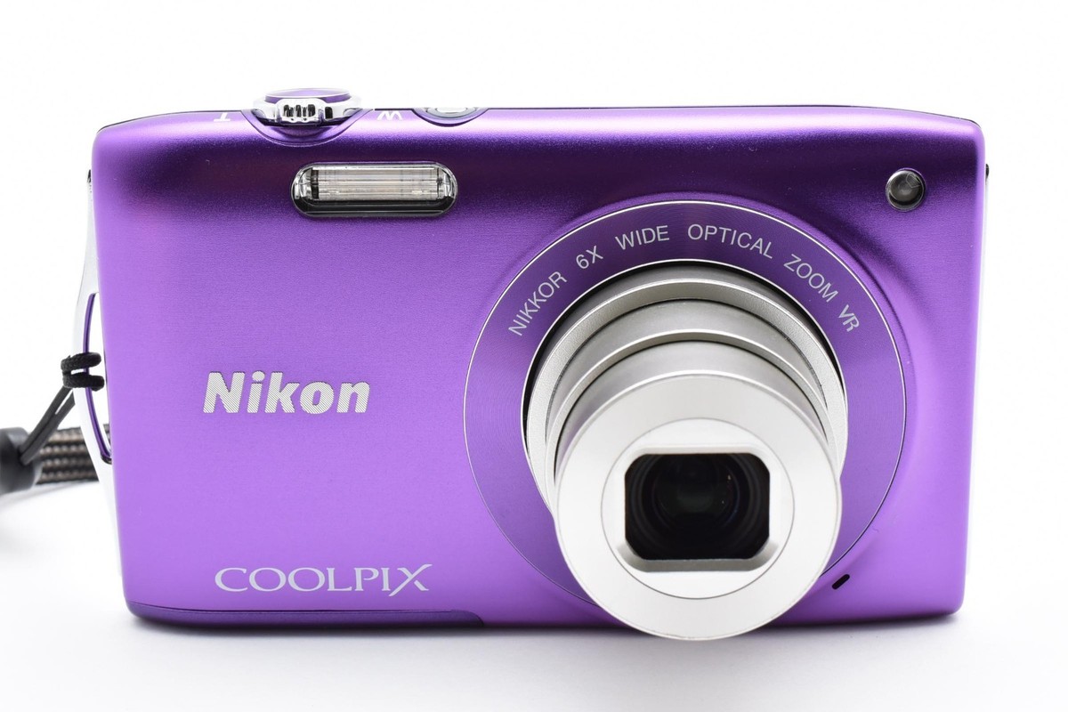 NIKON COOLPIX S3300 紫色 Nikon Coolpix S3300 Compact Digital Camera - Purple (16MP