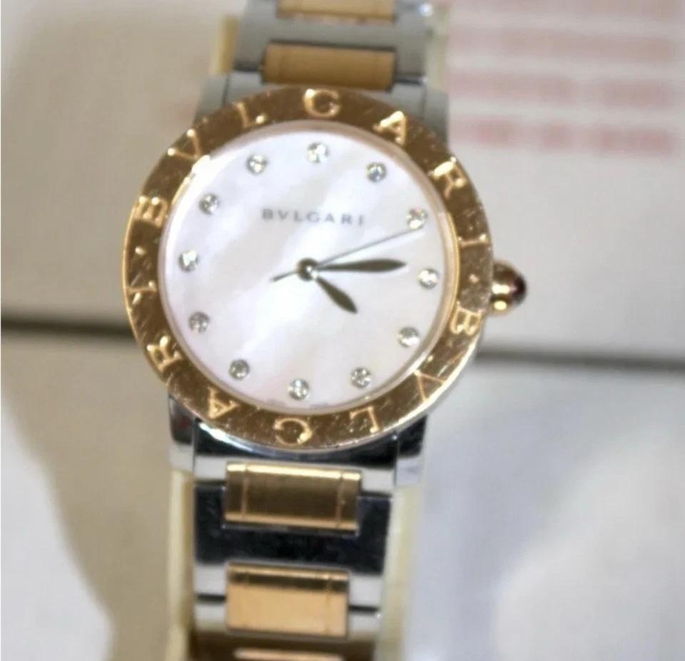 Bulgari - Esfera madreperla oro rosa diamante automático - BBL P 33 SG damas  Foto 2 de 4