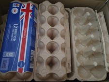 50 x Cardboard Egg Boxes - For 12 (dozen) Medium / Large Eggs Recycled Crafts