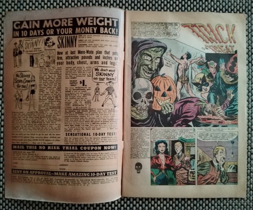 WEIRD MYSTERIES #10 1954 ARAGON GILLMORE PRE-CODE HORROR tales from the crypt EC - Afbeelding 3 van 11