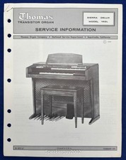 Original Thomas Organ Sierra Delux 145L Service Information Manual -- CS1