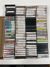 Lot 125 Vintage Pre-recorded Blank Cassette Tapes TDK Maxell Normal Bias Mixed