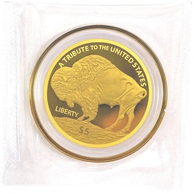 2025 Cook Islands Indian Buffalo $5 Fine Gold Coin 24k Pure