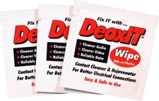 DeoxIT D1W Individual Wipes, More Than A Contact Cleaner, 3.0 x 3.5, 50 each,...