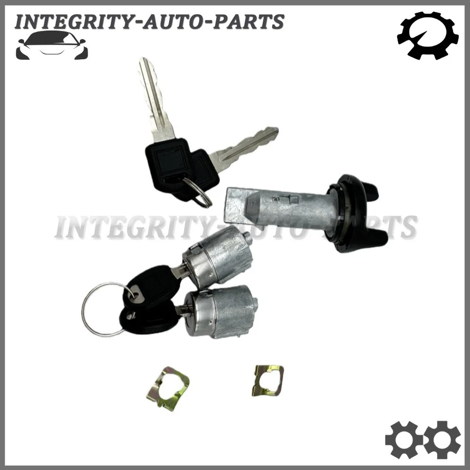 Fits For 1995-1997 GMC K1500, K2500 Suburban Ignition & Door Lock Cylinder Set - Imagem 2 de 4