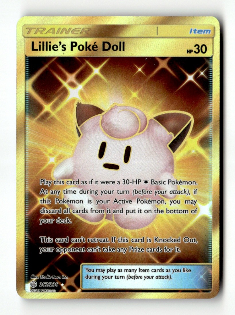 Lillie's Poke Doll (Secret) Holo SM - Cosmic Eclipse 267/236 NM Pokémon TCG