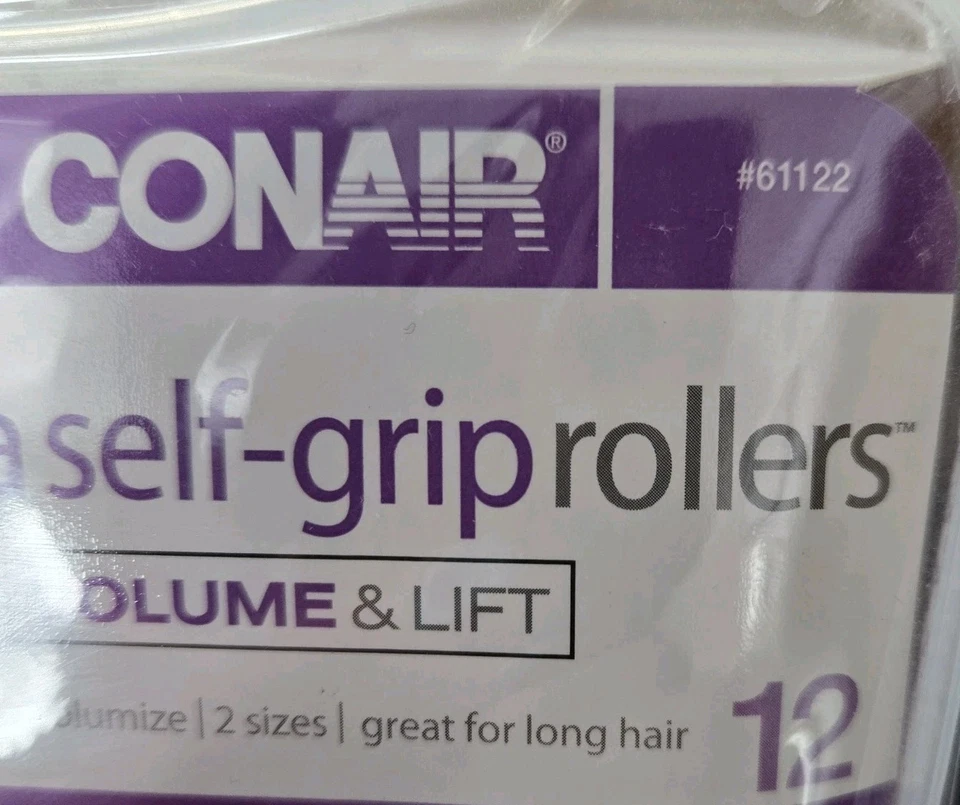 Conair Mega Rodillos Autoagarrables 12 Piezas Volumen Y Levantamiento 2 Tamaños Cabello Largo NUEVO Foto 4 de 4