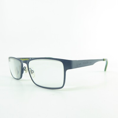 Superdry Brooklyn Blau Metall Kinder Nur Gestell Vollrand TJ1581 Brille Eyewear