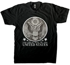 Bald Eagle - The Great Seal of the United States Heraldry Men's T-shirt