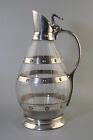 Vintage Wmf Figural Wine Barrel Shaped Claret Jug Pitcher~Silver Plate & Glass