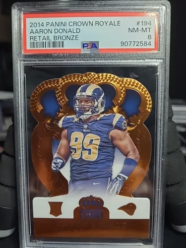 Aaron Donald 2014 Panini Crown Royale Bronze Rookie #194  Rc PSA 8