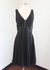 black silk party dress