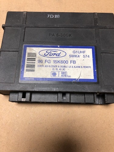 Ford Fiesta 4 JAS Steuergerät Zentralverrieglung 96FG15K600FB Siemens - Bild 2 von 4