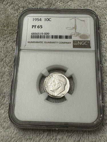 1954 Roosevelt Proof Dime (PF-65) - Picture 3 of 4