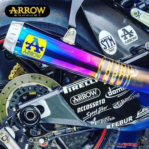 Scarico completo Arrow Race-Tech omologato dark per Yamaha Tmax 560 2020-2021 - Imagen 5 de 8
