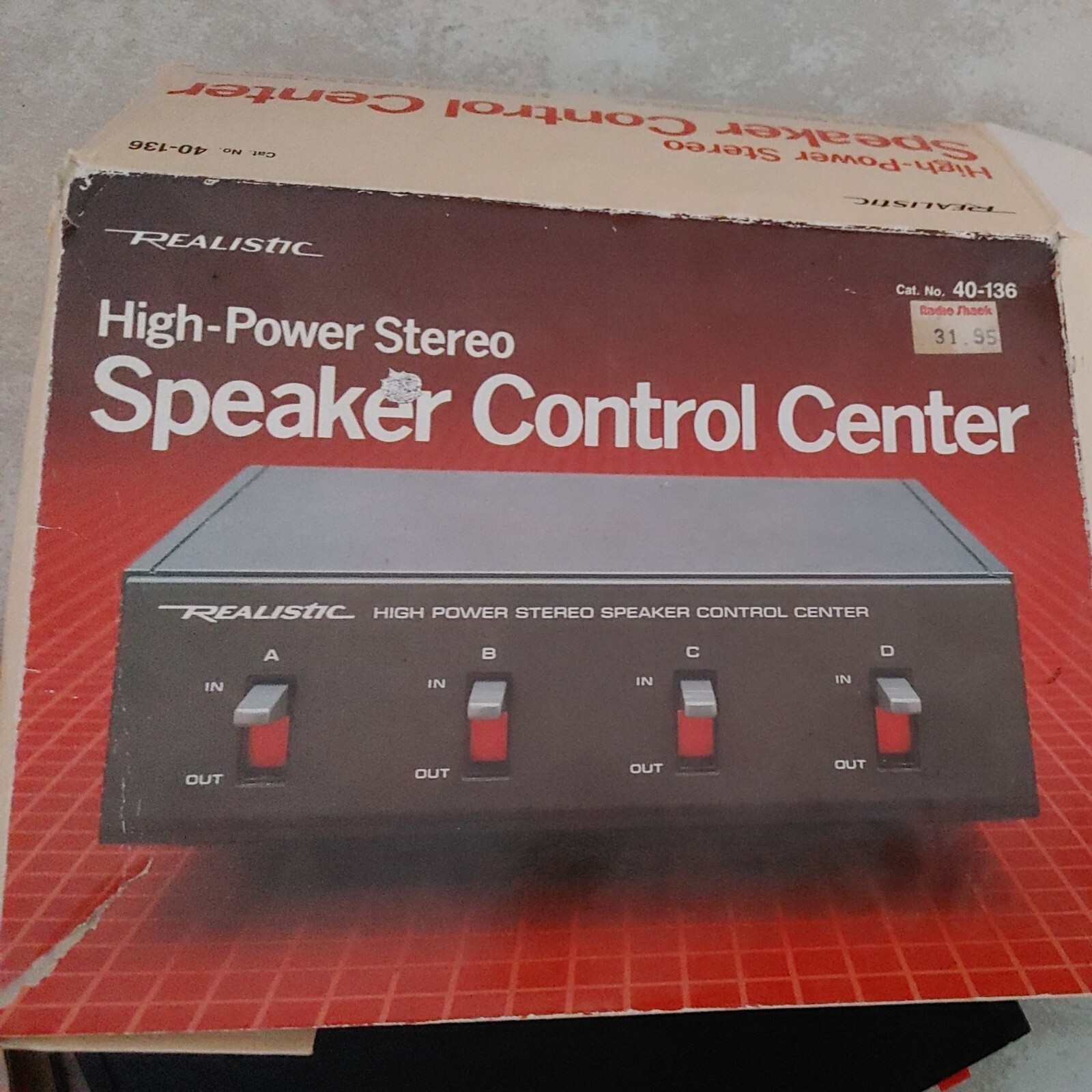 Radio Shack Realistic Vintage HighPower Stereo Speaker Control Center