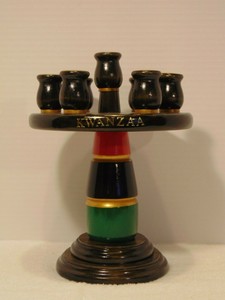Kwanzaa Wood Kinara For The Holiday Round Ebony Red Black Green Ebay