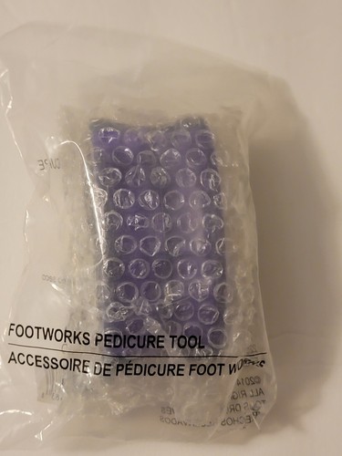 Avon Foot Works Pedicure tool purple New sealed ALL-IN-1 pumice file A3 - Picture 2 of 5