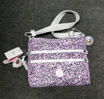 Kipling Alvar Print Crossbody - Ocean Breeze Purple - NWT $89.00