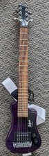 Hofner 6 String Shorty Electric Travel Guitar-purple W/gig Bag, Right Handed,...