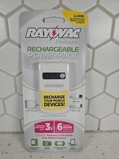 Rayovac Platinum Rechargeable Powepack Multi-Use Back Up Charger, PS60 New